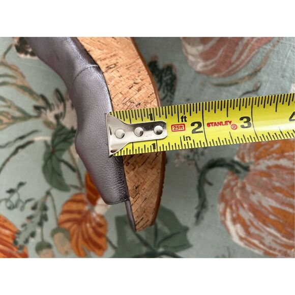 Calvin Klein Heidy Platform Cork Wedge Heels, Slingback Pumps, Sz 8.5 - Picture 6 of 11